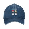 Summer Caroline During Baseball Cap Sun  Breathable Print Washed Trucker Hat Couple Women Streetwear Kpop Rock Baseball Caps