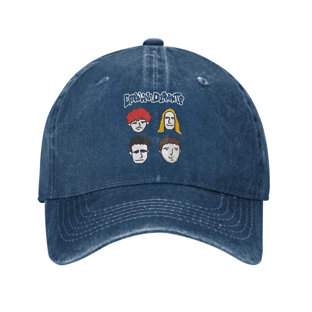 Summer Caroline During Baseball Cap Sun Breathable Print Washed Trucker Hat Couple Women Streetwear Kpop Rock Baseball Caps