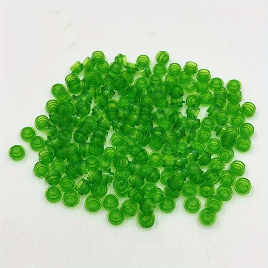 100pcs DIY Building Blocks 1x1 Round Plate Pixel Art Kit Brick Bulk Compatible 4073 Anime Figure Enlighten Gift for Children