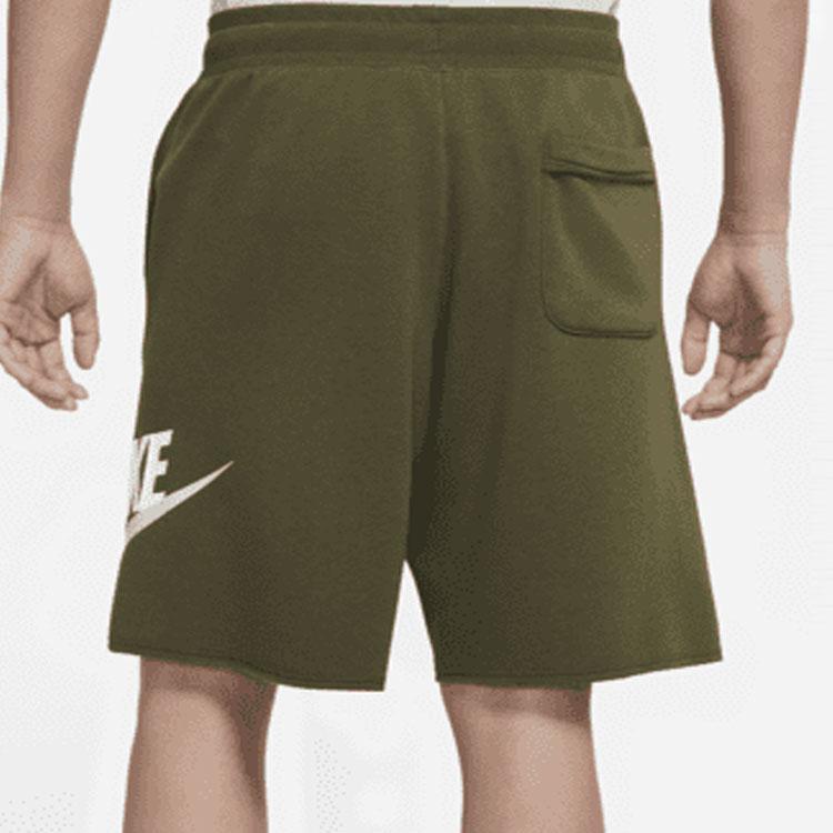 Nike NSW Spe Ft Alumni Knit Breathable Shorts With Large Logo Men Bottoms Green DM6818-326