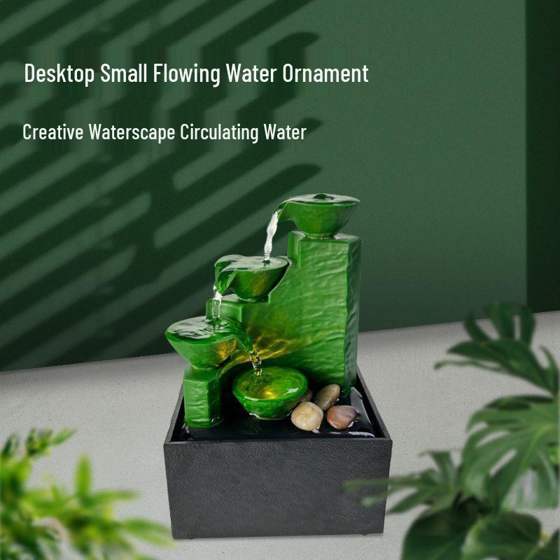 Desktop Rockery Waterfall Fountain for Home, Bedroom, or Living Room Decor