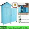 Waterproof Outdoor Wooden Storage Cabinet for Garden Tools - Anti-Corrosion and Sun Protection, Ideal for Courtyard and Balcony Use.