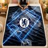 Flannel BlanketChelsea FC Warm Soft Throw Blanket for Indoor Sofa Bed Living Room Use