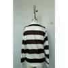 Spring Autumn New Fashion Loose Striped Pique Polo Shirt for Men Women, Trendy Hong Kong Style Streetwear