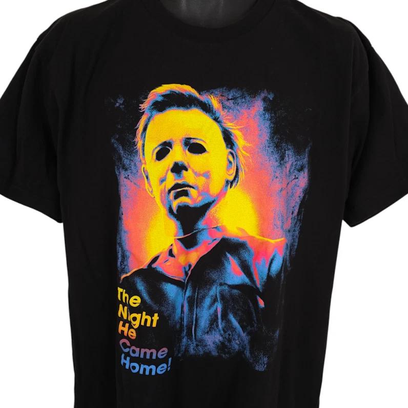 

Halloween T Shirt Mens Size XL Black Michael Myers The Night He Came Home Horror L