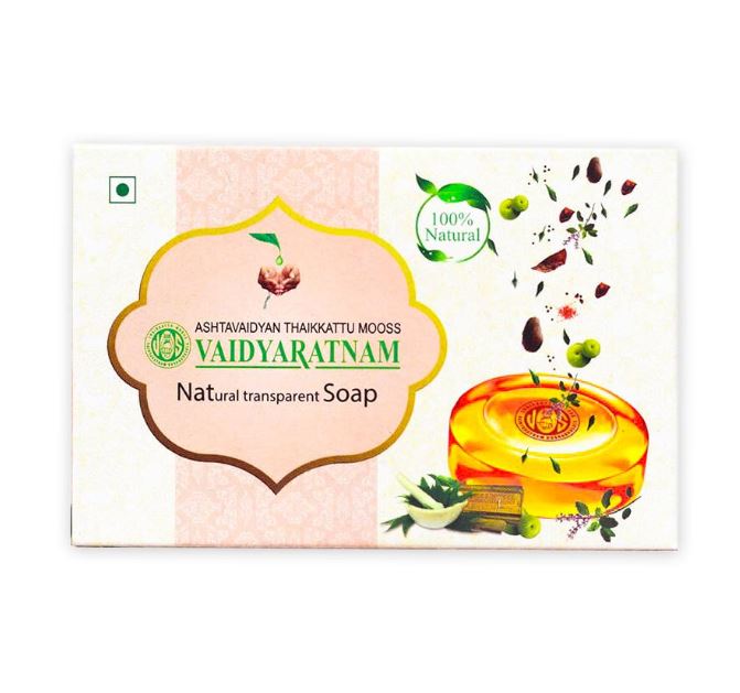 Натуральное аюрведическое мыло (75 г), Натуральное прозрачное мыло Vaidyaratnam