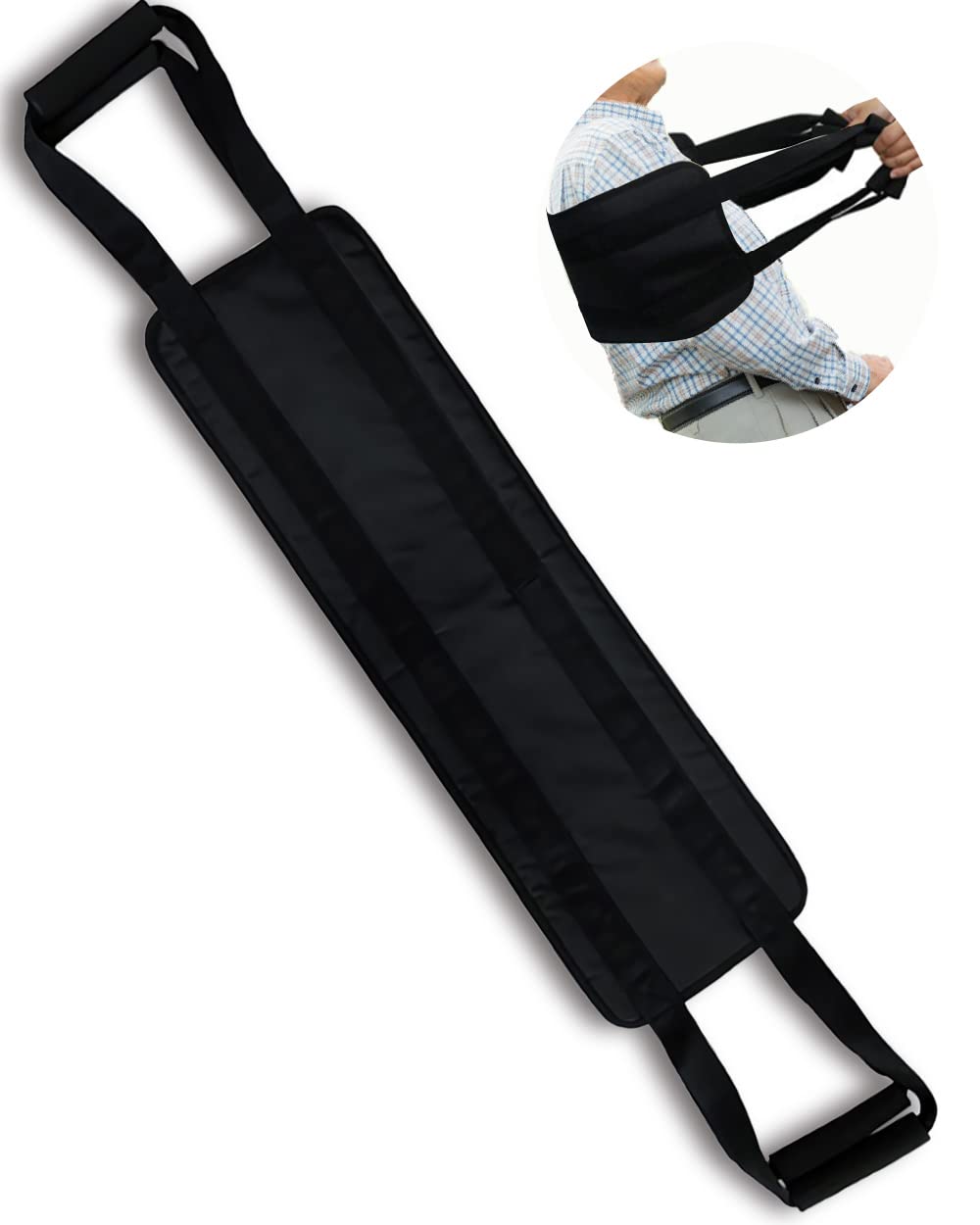 

Tierneys Transfer Belt, Caregiver Support Belt, Assistance Belt for Standing Up and Down, Wheelchair Support, with Grip Handle (80cm)