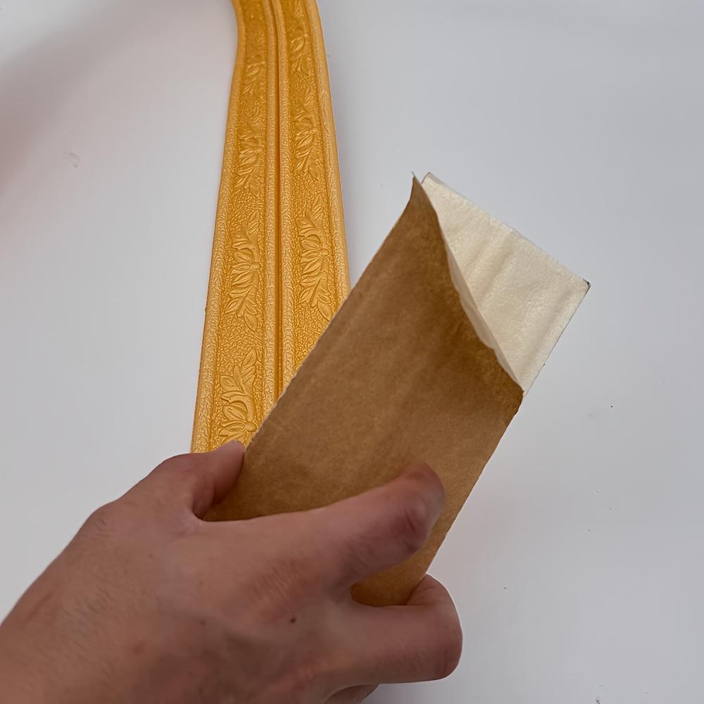 Tapeta z rzeźbionymi kwiatami na sufit, wykończenie narożne, samoprzylepna listwa wzorzysta, naklejka ścienna typu peel and stick