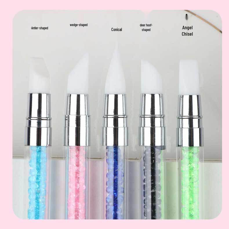 Double-Headed Nail Art Silicone Embossing & Carving Pen Set