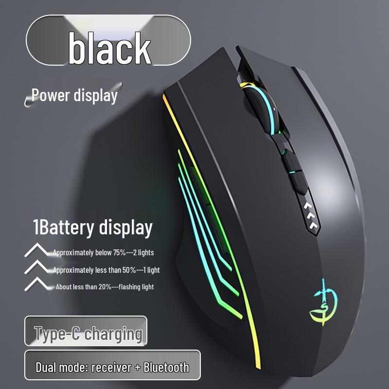 Rechargeable Silent Wireless Bluetooth Gaming Mouse for Desktop and Laptop (Men & Women)