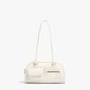 Temperament Korean Style Large-Capacity Bag Solid Color Handbag Retro Bag Minority Design French Style Zip Design Bag Outdoor