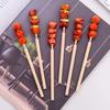 Ballpoint Pen Realistic Mutton Skewer Shape Lightweight Slim Design Decorative Ballpoint Pen Desk Accessory