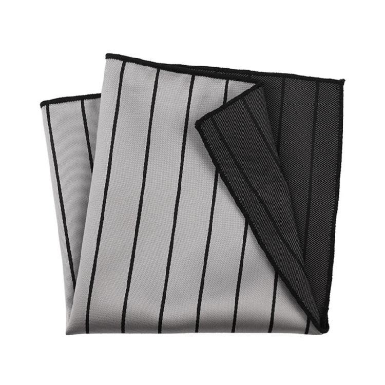 Chusteczka 25,5x25,5cm z Ciemnym Wzorem dla Pana Młodego Ślub Biznesowa Chusteczka