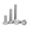 201 Stainless Steel Hex Head Full Thread Bolt: Wear & Corrosion Resistant, M4-M14 for Aerospace Machinery