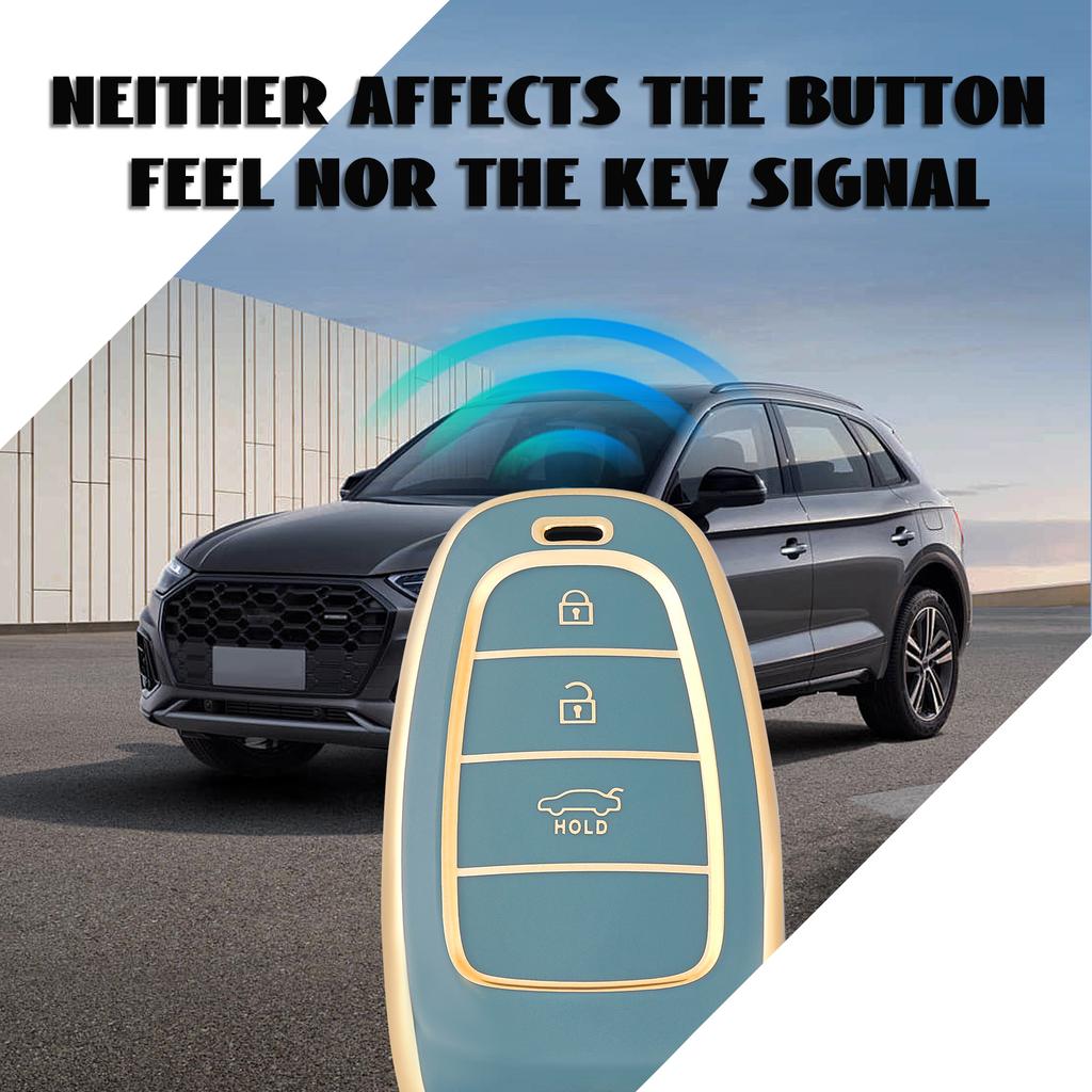 3 Buttons Fob Cover For Hyundai Santa Fe Tucson NEXO NX4 Atos Prime Solaris Car Remote Key Case Cover Auto Accessories