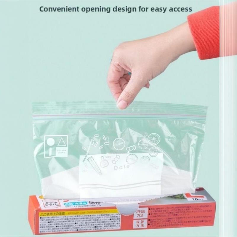 Food Preservation Bags Double Reinforced Seal 3 Sizes Freezer Safe Tight Seal for Leftovers Food Storage
