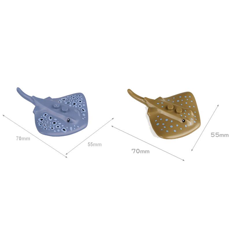 MOC Tier Szene Bausteine Katzen Hunde Schafe Schweine Hühner Adler Papageien Delfin Zoo Rahmen Zubehör DIY Spielzeug Steine T14
