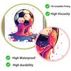 Soccer Window Clings Soccer Ball Static Window Stickers Removable PVC Decals for Home Office School Football Event Party Decoration