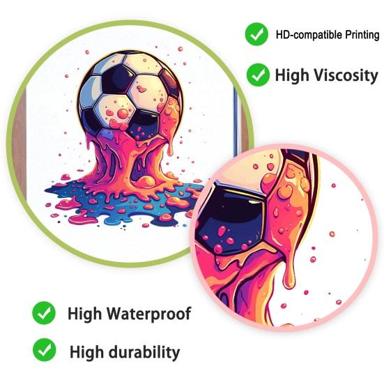 Soccer Window Clings Soccer Ball Static Window Stickers Removable PVC Decals for Home Office School Football Event Party Decoration