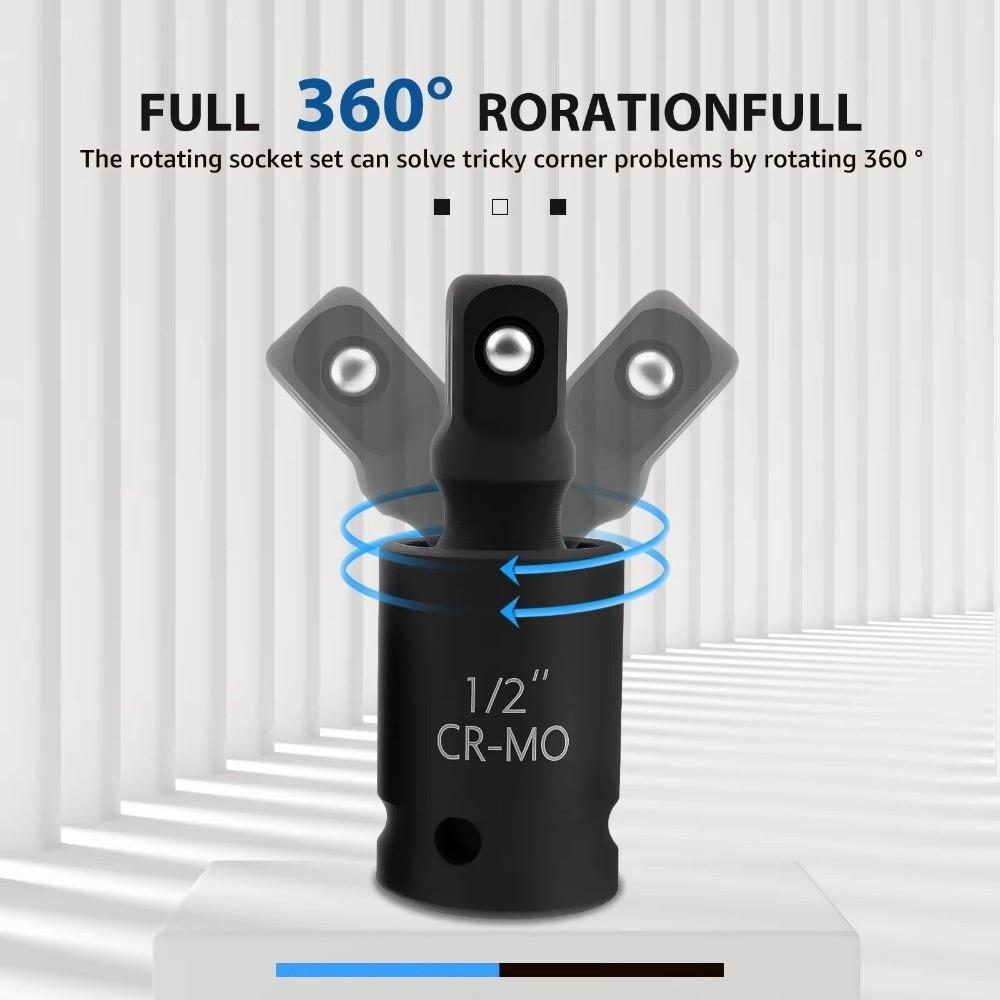 10Pcs/Set Universal Drive Socket Sleeve 12 Point Impact Socket Adapter Set Automotive Servic