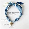 Handmade Bandana Scarf Necklace Lightweight Choker Necklace Gifts Heart Pendant  Daily Wear
