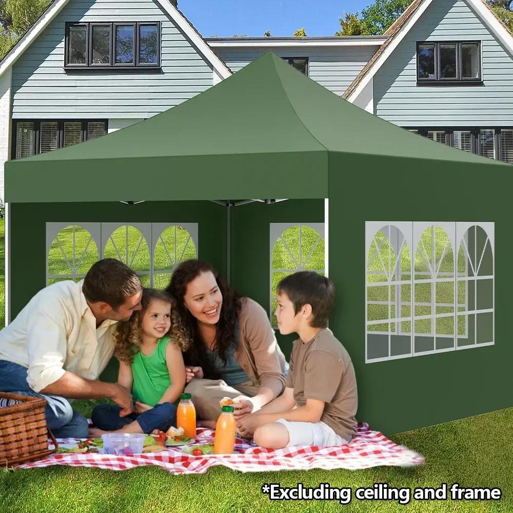 3*2 M Pop Up Canopy Tent With 3 Sidewalls, Wedding Party Tent Outdoor Canopy Uv50+ Waterproof Canopy Tent Outdoor Gazebo
