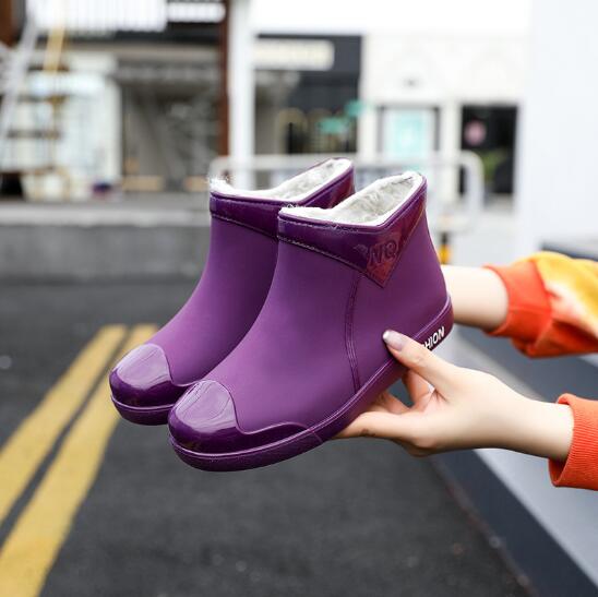 Fashion 2024Shoes Women  Fashion Non Slip Waterproof Rain Boots Tube Rain Boots Boots for Women Waterproof Work Botas De Caza Espanolas