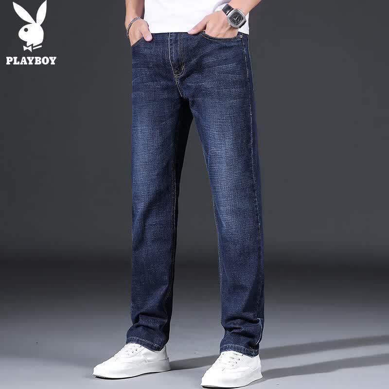 PLAYBOY Men's Loose Straight Leg Autumn/Winter Jeans