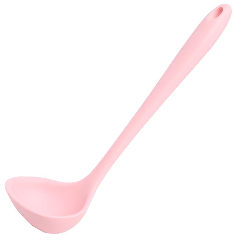 Silicone Ladle Tablespoons Kitchen Cookware Set Food Container Tourist Dishes Non-stick Pan With High Temperature Resistance