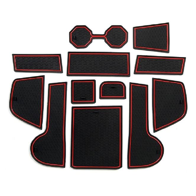 Anti-slip Gate Slot Mat Car Door Groove Cup Pad for VW Volkswagen POLO MK6 AW 2018 - Interior Accessories