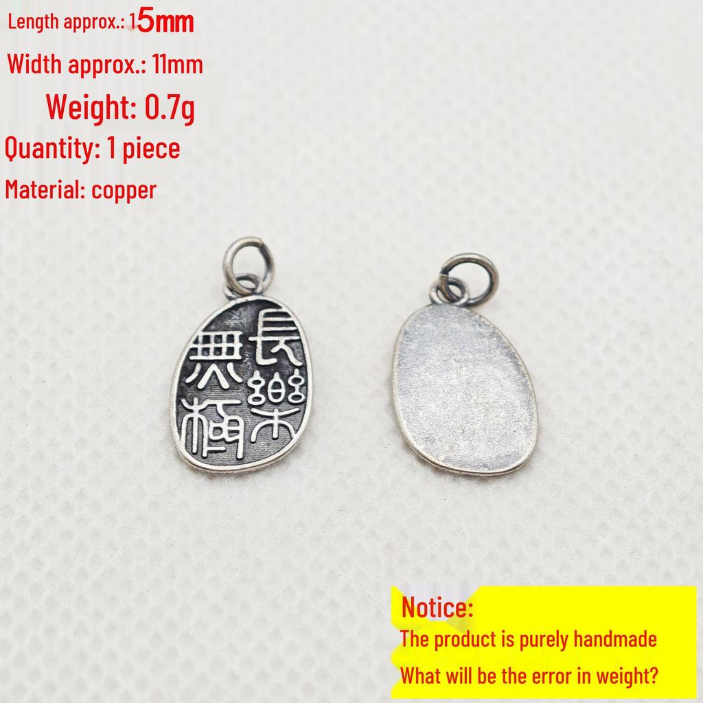 Sanqi Tibetan Silver Chinese Style Wealth Jewelry Beaded Bracelet with Pendant