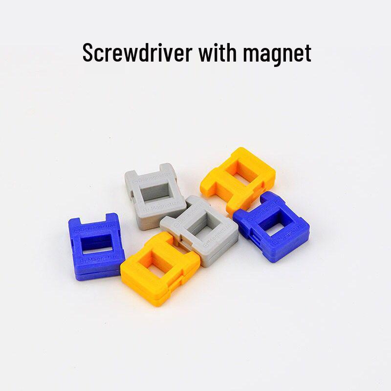 Magnetic Screwdriver Set with Charger, Demagnetizer, and Bit Attachments