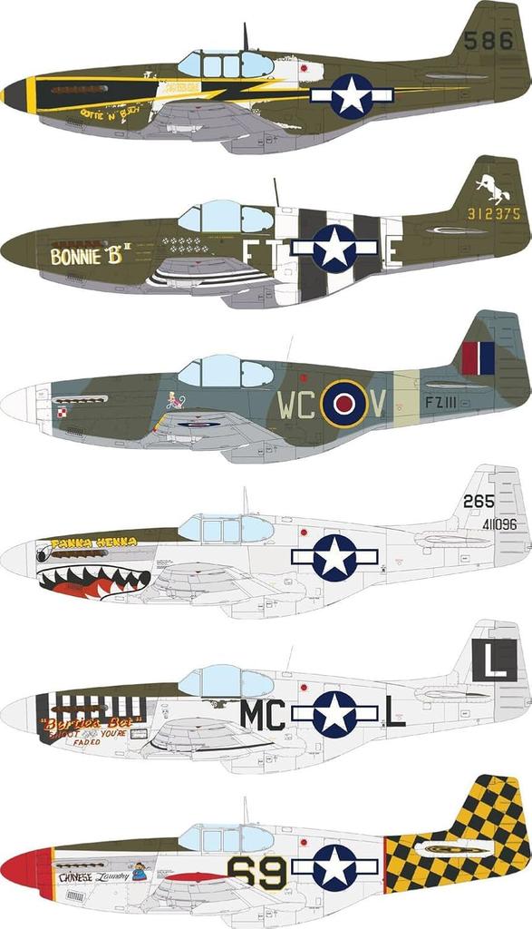 Eduard 1/48 Profipack American P-51B/C Dorsal Fin Plastic Model Kit EDU82108