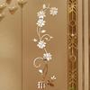 Acrylic Flower-shaped Wall Stickers Background Art For The Living Room And Bedroom Stylish Beautiful With An Artistic Atmosphere