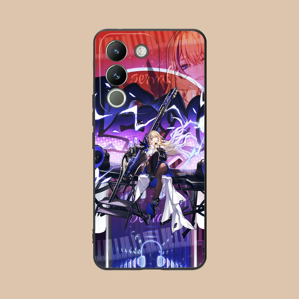 HSR Serval Mattes TPU Handyhülle für VIVO V60 V50 V40 V30 V29 V27 V25 V23 Pro Lite 5G Bunter Druck Cover