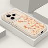 Orange Blossoms Floral Pattern Case For Xiaomi 14T 13T 11T Pro Funda Redmi Note 14 13 Pro 5G 4G 12 11 Shockproof Bumper Silicone Cover