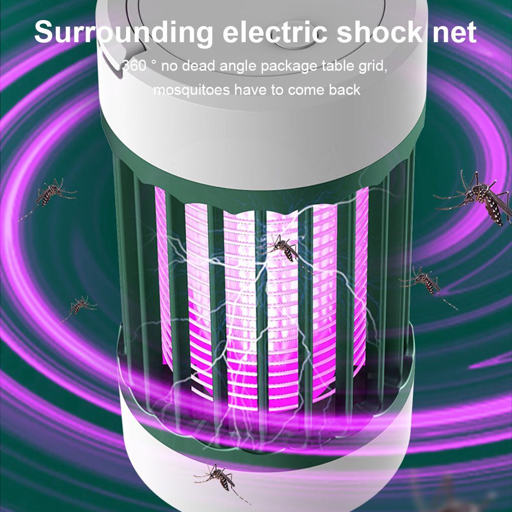 Electric Shock Pest Lamp 2 Gear Adjustable Sleep Bug Control Low-noise Fly Catcher Large Range Attraction Bedroom Light