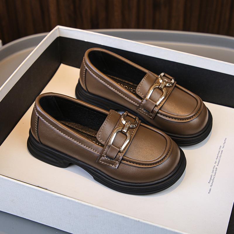 Girls' Spring 2026 British-Style Leather Shoes - Versatile, Soft Sole, Casual Korean Fashion