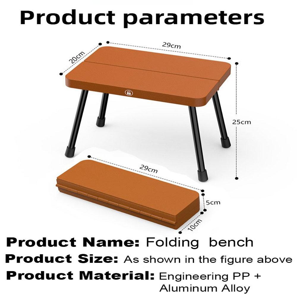Portable foldable fishing stool for outdoor camping, portable folding pocket bench for high - speed rail queuing, easy to store