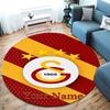 Galatasaray S Custom Name Round Area Rug,Carpet Rug for Living Room Bedroom Sofa Playroom Decor,Non-slip Floor Mat