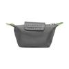 New LONGCHAMP Le Pliage Green Canvas With Leather Trim Dumpling Bag Canvas Bag Coin Purse Women's Gray 30016919P66