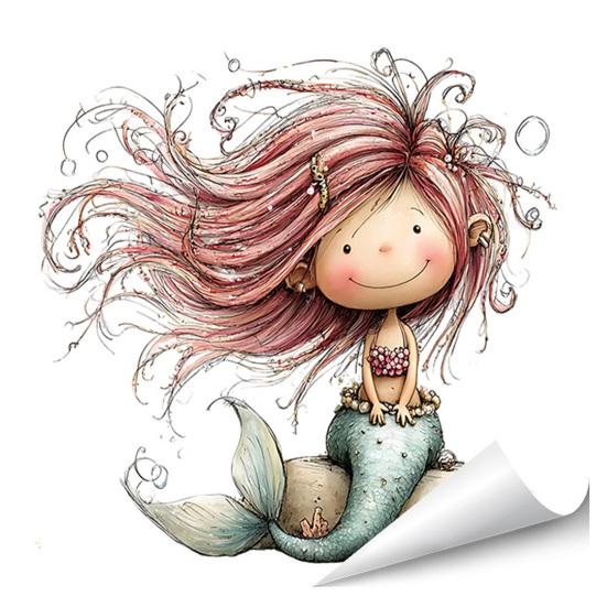 under The Sea Window Mermaid Animal Whale Clings Ocean Turtle Octopus Seahorse