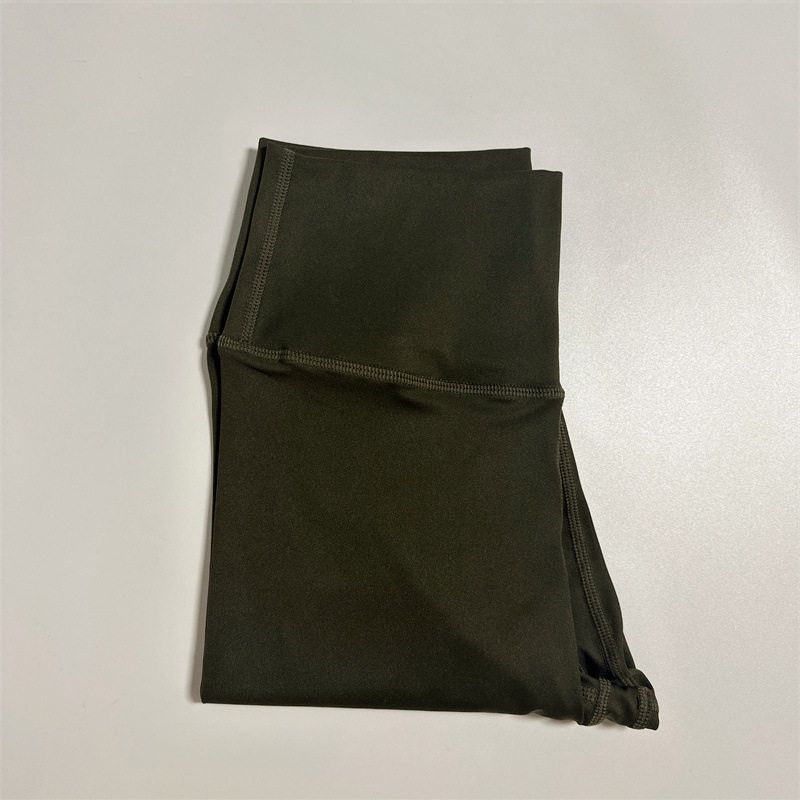 Pure Color High Waist Fashion Ankle-Length Pants Peach Hip Yoga