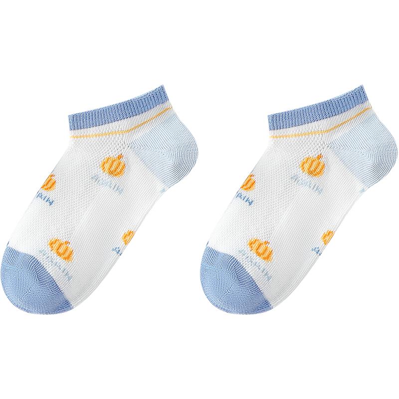 YEEHOO Kids' 4-Pair Summer Thin Mesh Antibacterial Socks