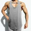 Herren Sommer New Style Herren Dünnes Atmungsaktives Sport Fitness Ärmelloses Strickhemd Lässiges Loses Strick-Tanktop