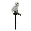 Solar Resin Owl Garden Ornament and Bird Deterrent Light