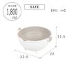 Takeda Corporation [Colander, Bowl Set, and Colander] White, 22 x 22.5 x 11.5 cm, Colander Bowl Set 81374