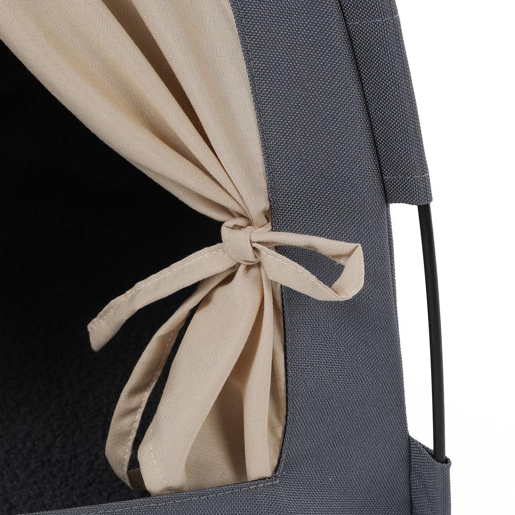 Cats Tent Door Curtain Style Foldable Cat Bed Outdoor Stray Cat House Portable for Travel Ventilate Kitty Puppy Bed Pet Supplies