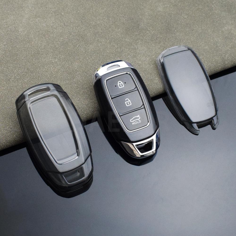 TPU Car Key Fob Case for Hyundai I30 Ix35 KONA Encino Solaris Azera Grandeur Ig Accent Santa Fe Palisade Custo Key Fob Cover