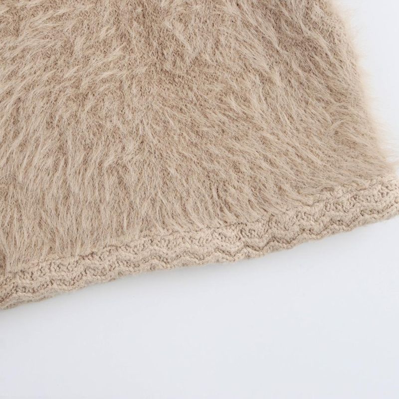 Kaslead New Arrival Women's Clothing Fashion Style Fashion Artificial Fur Effect Knitting Outwear 5755139